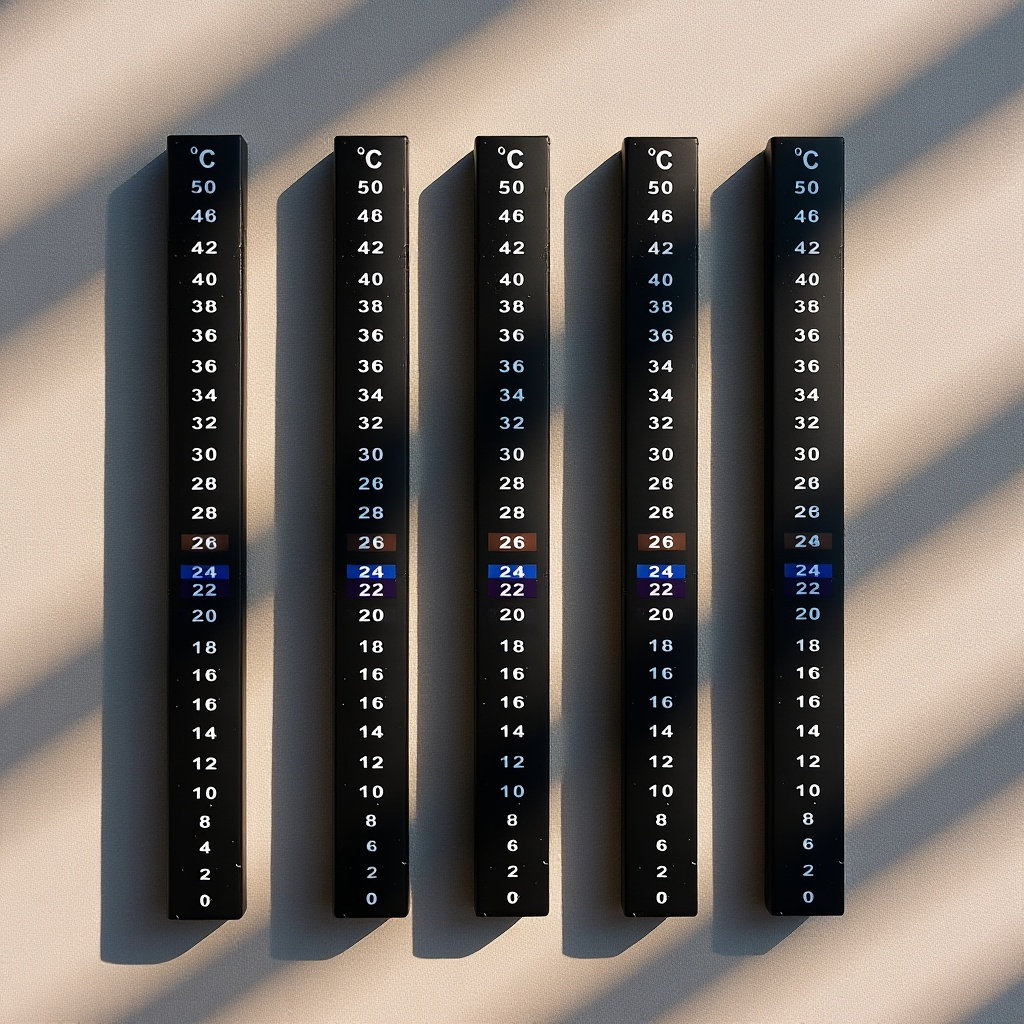 Temperature Strip Thermometer - 5 Adet Fermentasyon Sıcaklık Etiketi, Bira