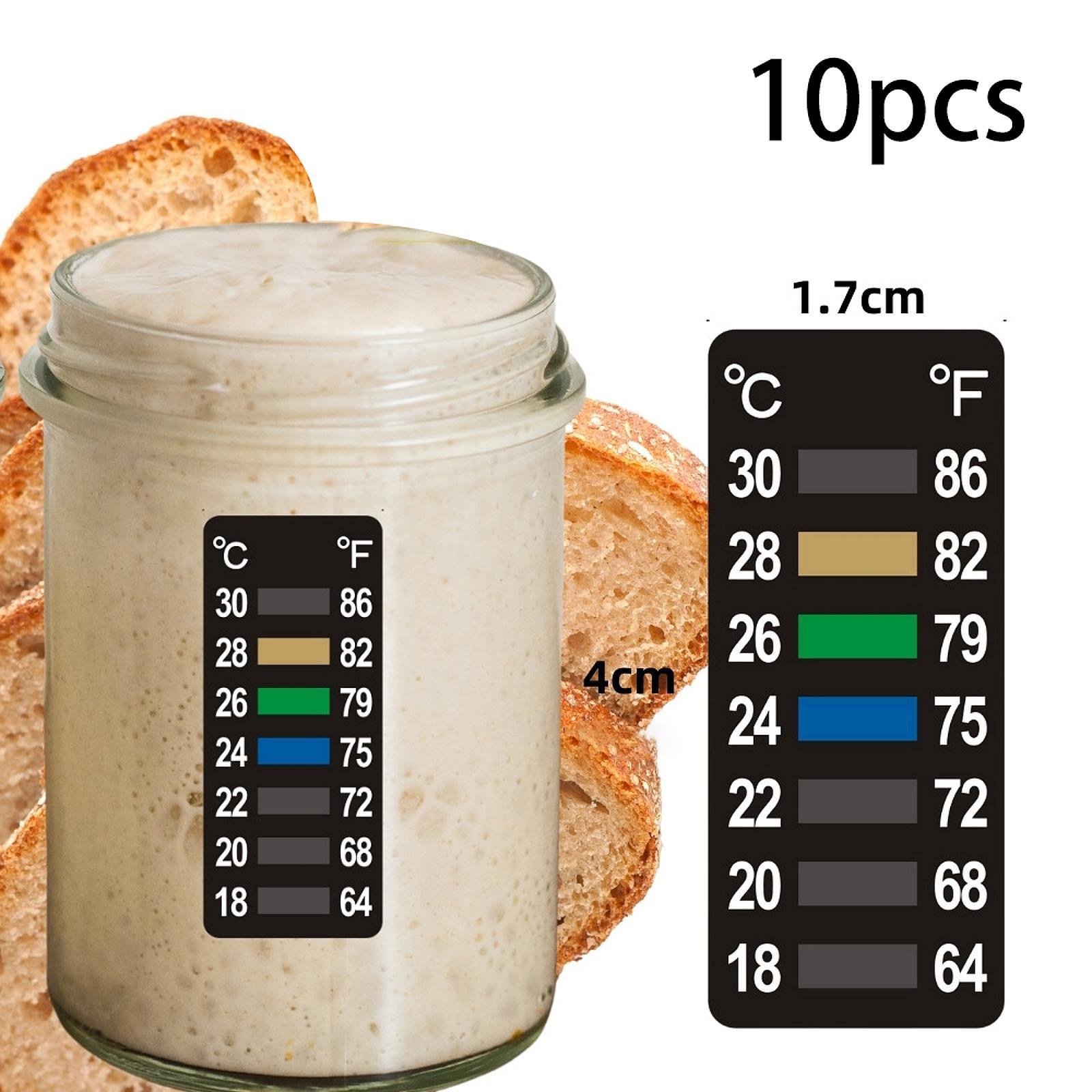 Temperature Strip Thermometer - 10 Adet Sıcaklık Şeritleri Şarap Demleme