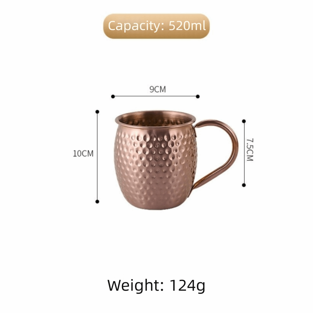 Espresso Shot Glass - Yaratıcı 520ml Moskova Mule Kupa Paslanmaz