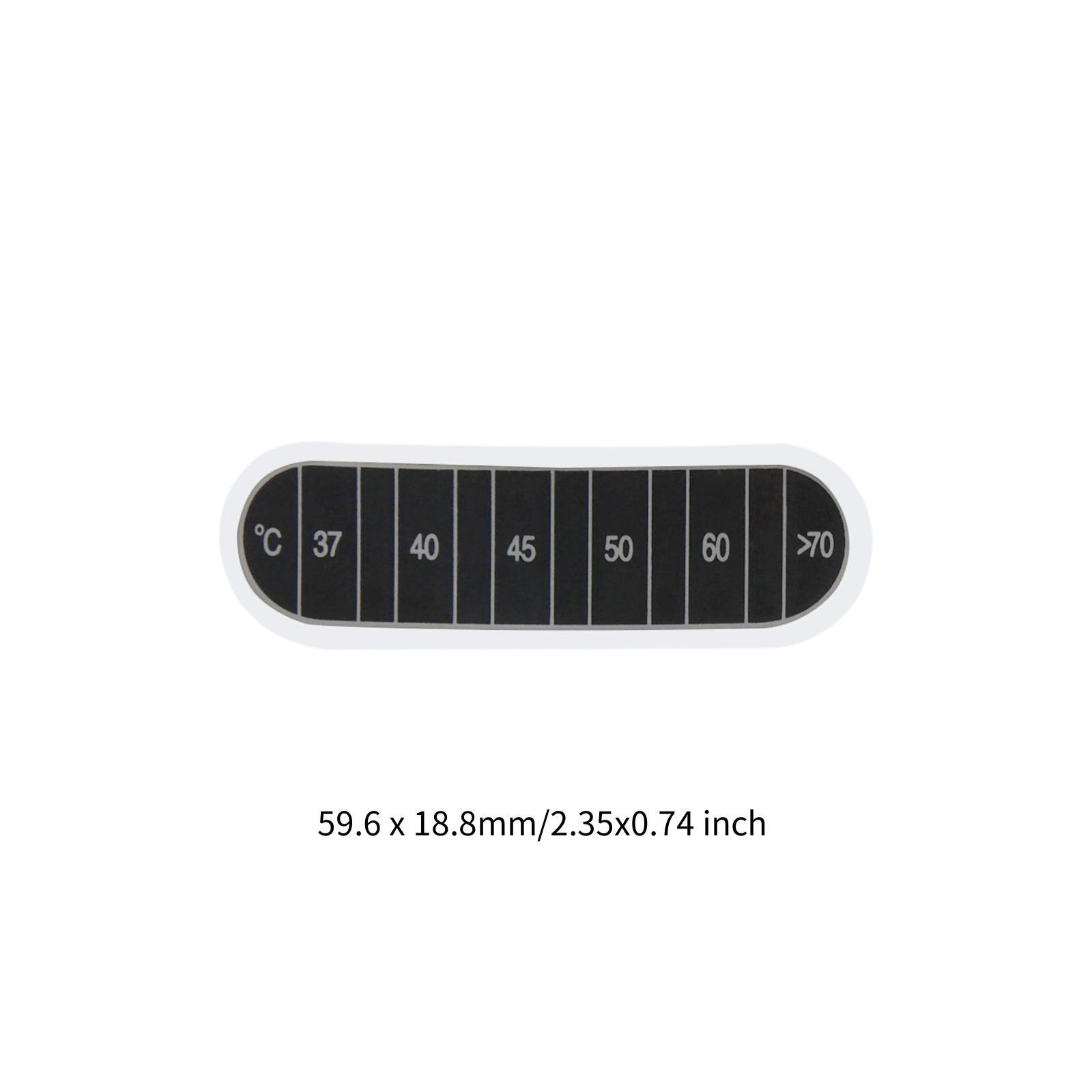 Temperature Strip Thermometer - 10x Sıcaklık Şeritleri Aralığı 30-70 °