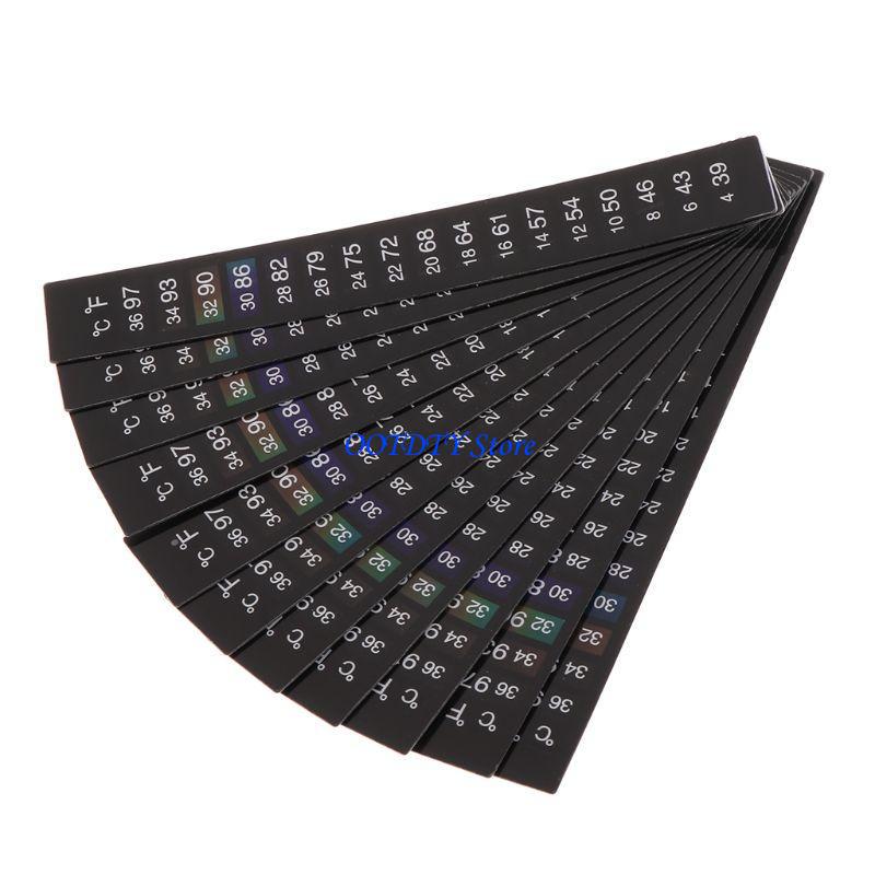 Temperature Strip Thermometer - 367A 10 PCS Betta Sticker Termometre
