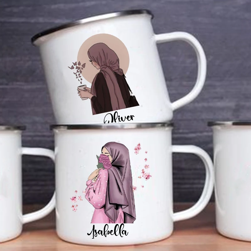 Coffee Equipment Names - Kişiselleştirilmiş Hijabi kız baskılı kupa kahve