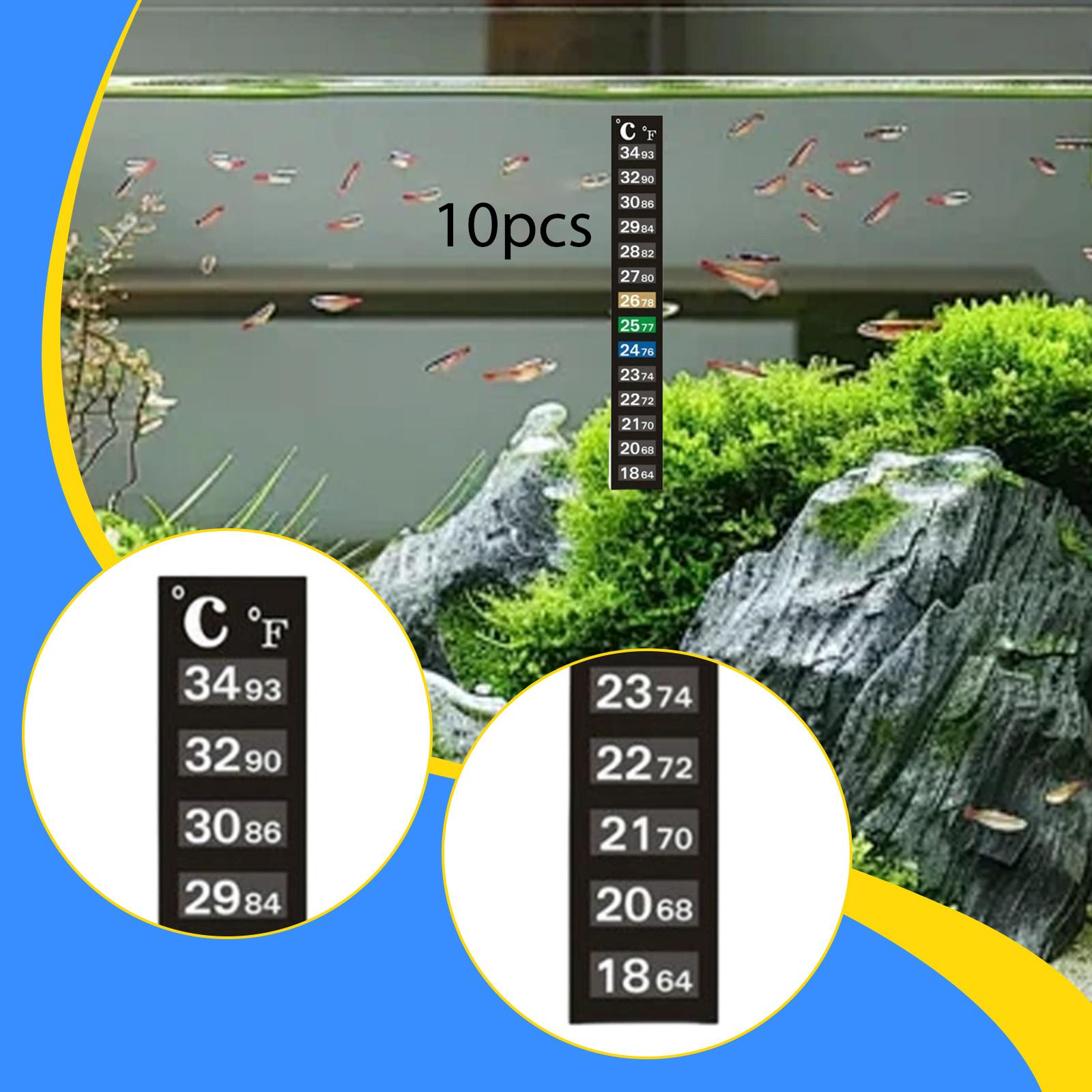 Temperature Strip Thermometer - Akvaryum Sıcaklık Test Şeritleri Dijital Gösterge