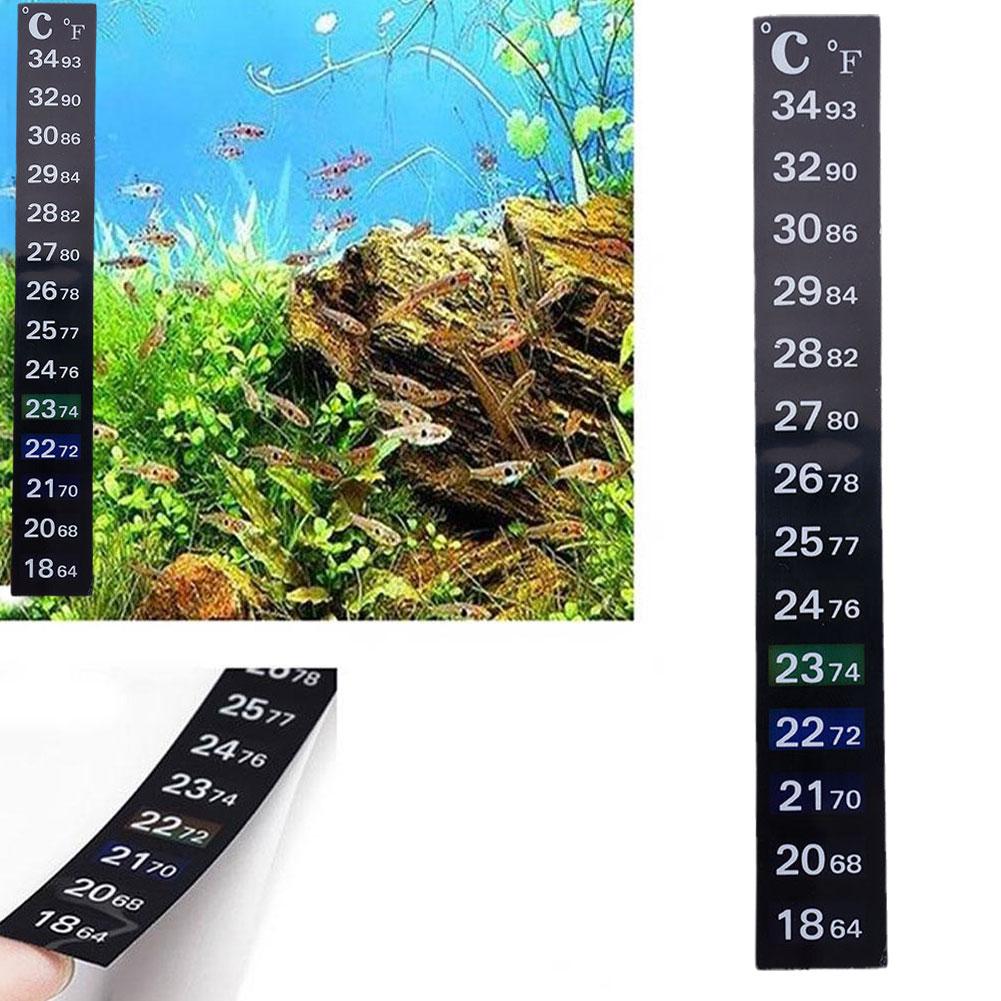 Temperature Strip Thermometer - Dijital Akvaryum Ev Yapışkanlı Termometre Balık