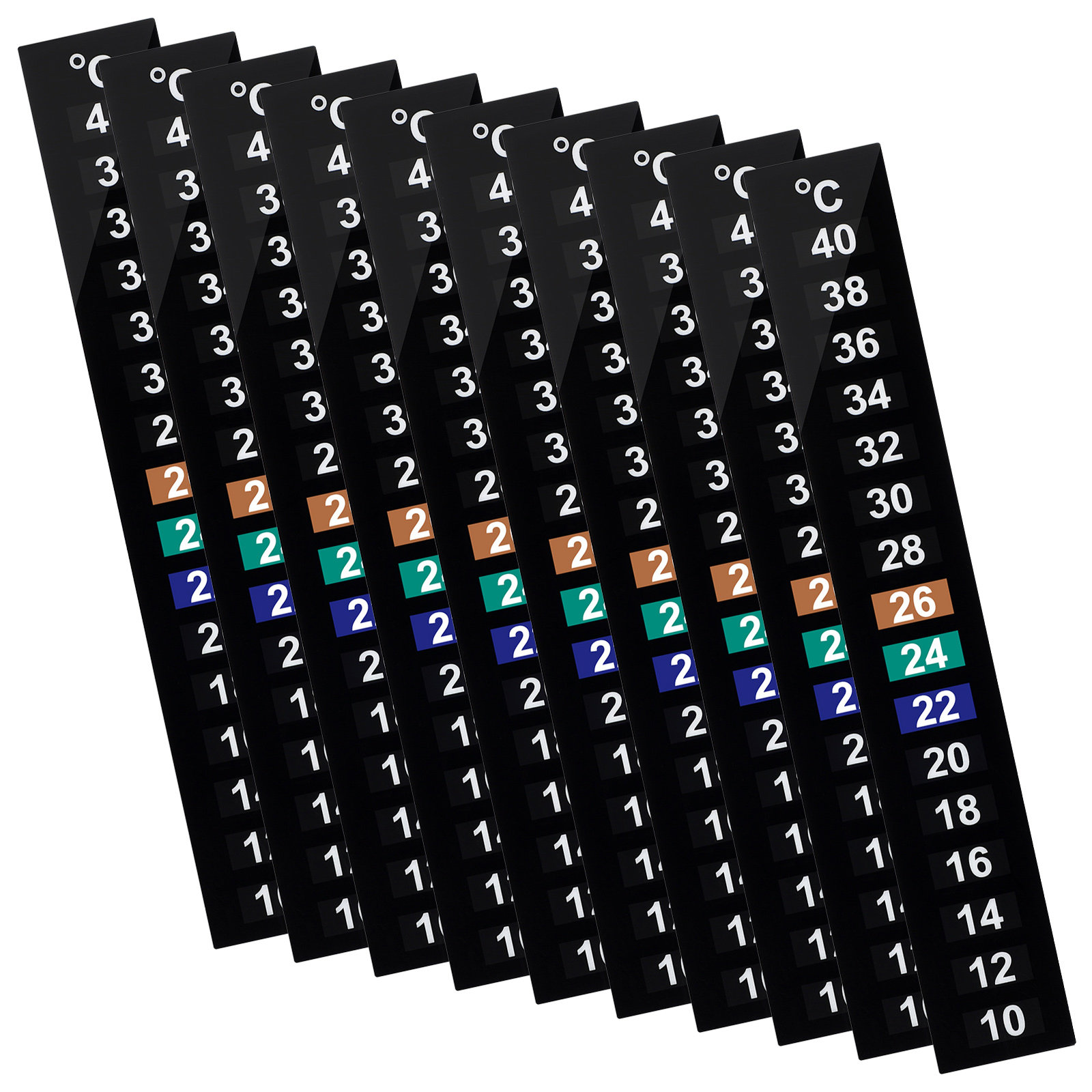10 Adet Sıvı Kristal Termometr - Temperature Strip Thermometer incelemesi ve fiyatı