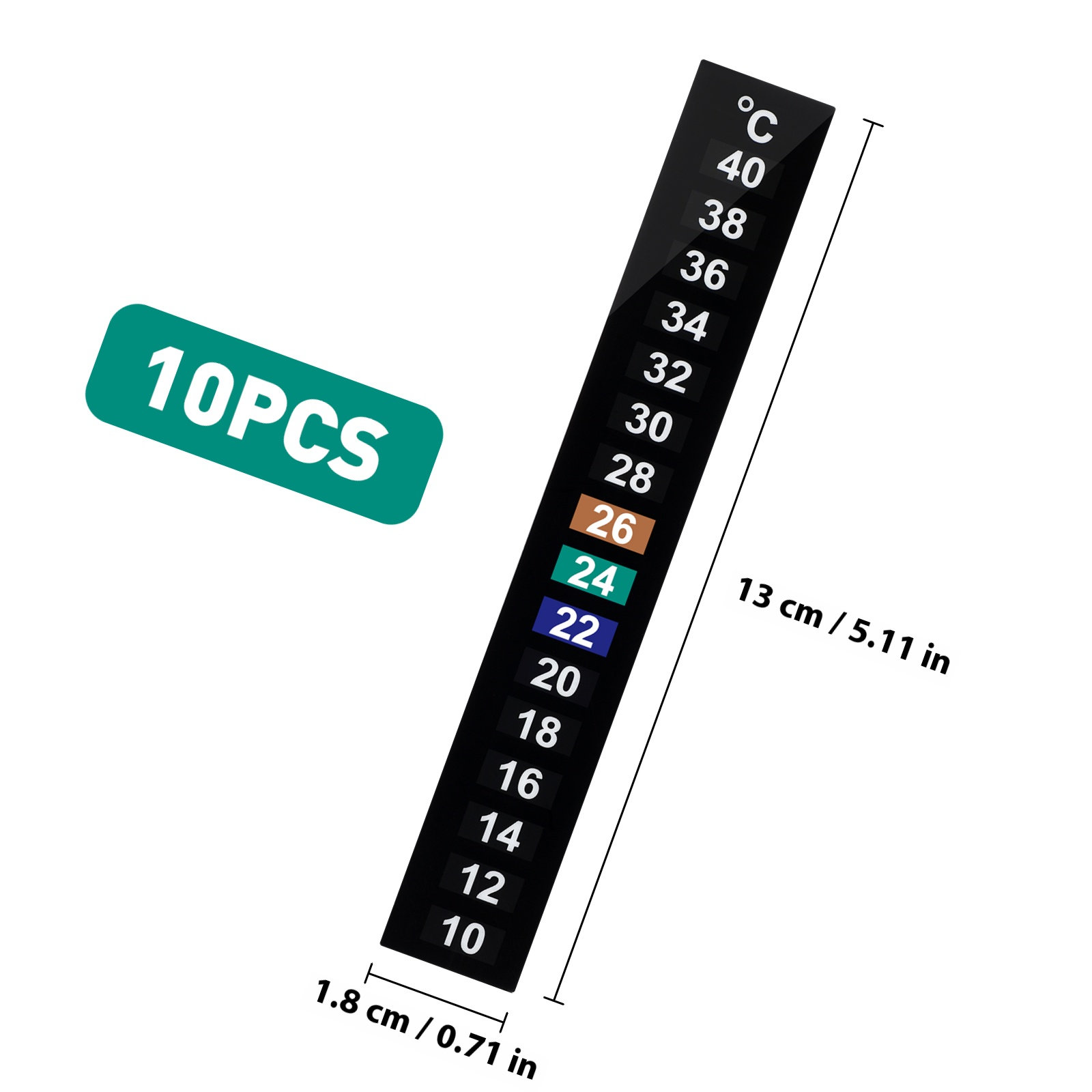 10 Adet Sıvı Kristal Termometr - Temperature Strip Thermometer incelemesi ve fiyatı