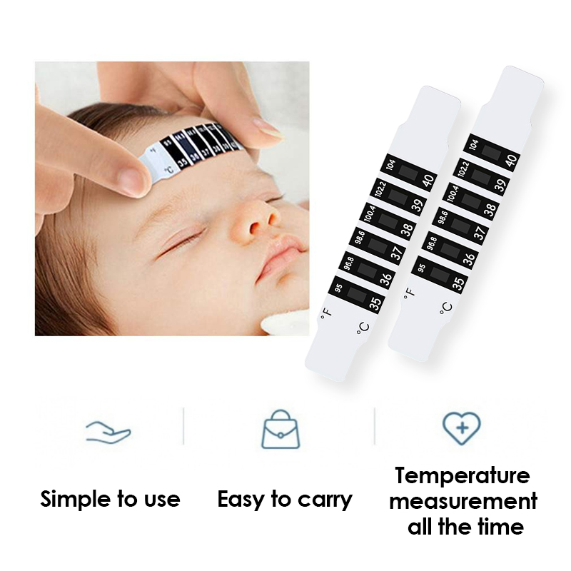 5 adet Çocuk Alın Sıcaklık Ölç - Temperature Strip Thermometer incelemesi ve fiyatı