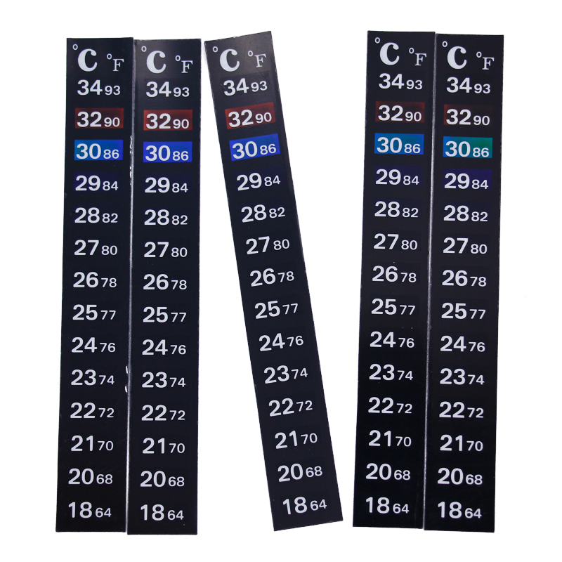 1/2/3/5 adet/grup Renk Değişti - Temperature Strip Thermometer incelemesi ve fiyatı
